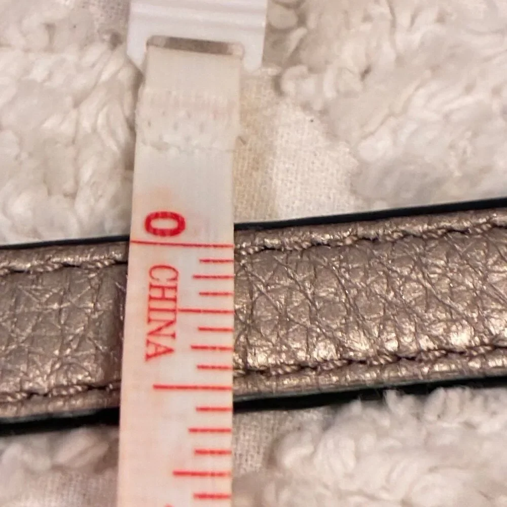 Coach Metallic Champagne Leather Crossbody Handbag Strap Replacement Strap